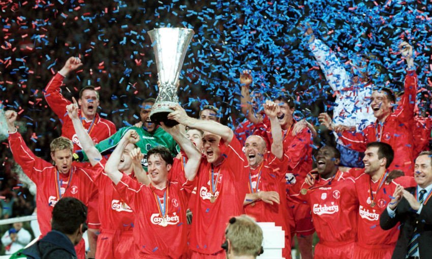 erryfp's tweet photo. Dipungkas final UEFA Cup 2001 di Westfalen, Dortmund. 

Harus bales2an gol vs Alaves, nyaris menang di regular time sebelum Jordi Cruyff nyekor pas injury time. Duel pun diakhiri lewat "golden own goal" Delfi Geli di babak extra time. https://t.co/3SRO2b0p6V