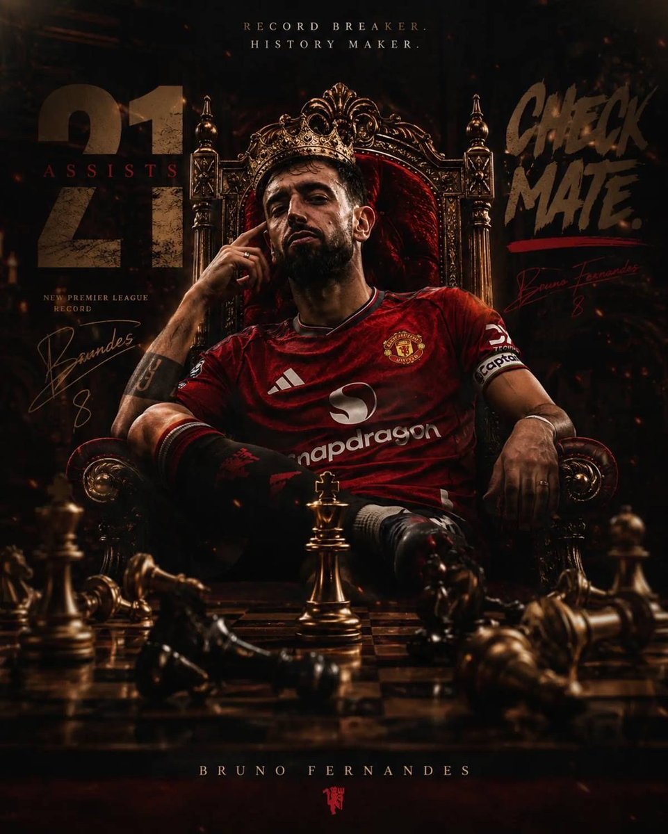 f93hd's tweet photo. @B_Fernandes8 @ManUtd @premierleague The king 👑 https://t.co/pKJCABc9jN