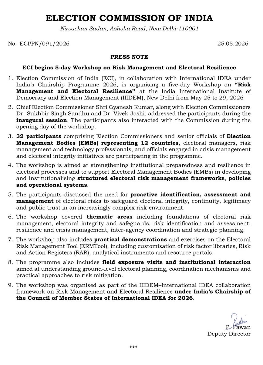 Election Commission of India tweet media
