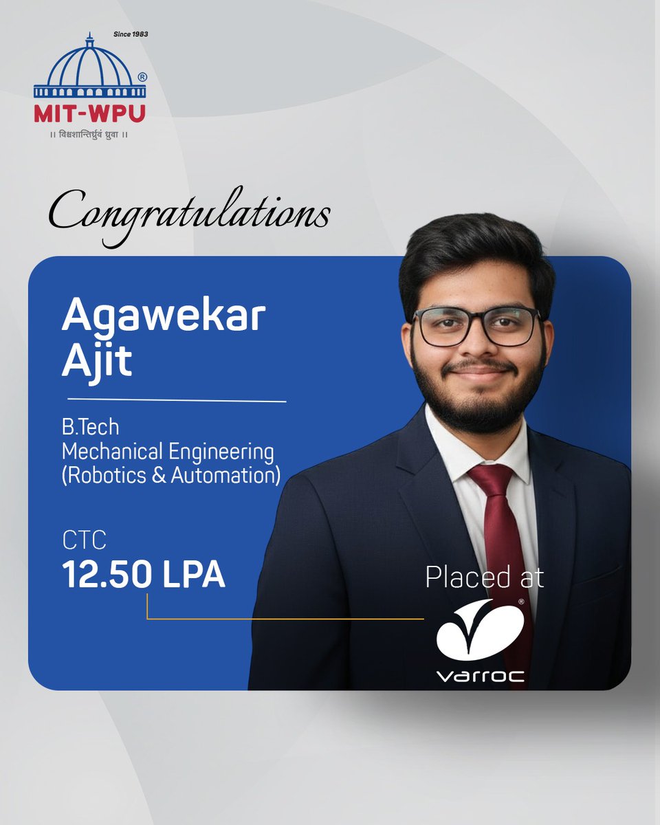 MIT World Peace University, Pune tweet media