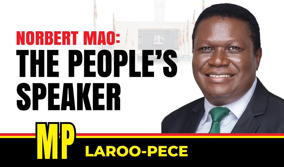 Ruheemba's tweet photo. NOMINATION - FULL STATEMENT

NORBERT MAO FOR SPEAKER

Nomination Statement delivered by Hon. Peter Okot, MP Tochi County
Monday, May 25, 2026

My Lord The Honourable the Chief Justice, in terms of Rule 5(9) of the Parliamentary Rules of Procedure, I beg to move that the Honourable Norbert Mao, Member of Parliament for Laroo-Pece, do take the of this Parliament as the Speaker.

My Lord The Chief Justice, I rise to give a brief background and qualification of the Honourable Norbert Mao. The honourable Norbert Mao was born in 1967 to a mother from Isingiro and a father from Gulu. He spent most of his formative years in Jinja and had most of his secondary education in the central region. That is why he is commonly referred to as Uganda Made Simple.

Norbert Mao had a humble childhood in Lacor and Bwobo where he benefitted from the kindness of many, some of them total strangers. As a little boy he herded goats, helped on the farm and worked as a cobbler, bicycle repairer and an apprentice to a tin smith. His Primary school stopped in P6. But on account of his natural brilliance he went on to do his Primary Leaving Examinations at Magwa Primary School, from where he moved on to Wairake College for two years and then went to Namilyango College where he sat for both O and A Level Exams before joining Makerere University. His exceptional communication and interpersonal skills and leadership qualities were recognised early by his peers. While in Primary School and even at Secondary level he participated in many debates and seminars where he excelled on account of the courage, clarity and conviction with which he presented his case. At Makerere University he was elected President of the Students Guild at a time when coming from carried a big stigma. He overcame that stigma and rallied students to champion a campaign against the World Bank inspired policies euphemistically referred to as Structral Adjustment Program but in reality required governments in underdeveloped countries to drastically spending on health, education and livelihoods. The byword for those policies was “cost-sharing”. The fierce disagreements with the government led to a strike in which two students lost their lives and many were seriously injured when the police was deployed on campus on 10th December, 1990. One of those who was severely injured was our late Speaker Jacob Oulanyah.

Ever the bridge builder and peacemaker, Norbert Mao reached out to State House and secured an appointment to meet President Museveni receive a student delegation led by Mao to discuss how to balance other national priorities with the need to ensure access to higher education for students from poor families - the so called needy students. At that time Norbert Mao was just 23 years old. That conversation laid the foundation for continued government sponsorship of students in universities alongside private sponsorship.

Finally, My Lord the Chief Justice, Honourable Norbert Mao has the education, experience, skills, and connections local and international to unite this House to deal with crisis of confidence facing the members, leaders and the institution of Parliament. Norbert Mao is a Senior Advocate of 32 years standing. He has an undergraduate law degree from Makerere University and a Post Graduate Diploma in Legal Practice from the Law Development Centre. He has an Associate Bachelor of Arts Degree and a Master of Arts Degree in Development Studies from Uganda Martyrs University. He has a Master of Dispute Resolution and a Certificate in International Commercial Arbitration from Pepperdine University, USA. In addition he was a 2003 World Fellow at Yale University, USA.

Norbert Mao is the President General of the Democratic Party and until recently Minister of Justice and Constitutional Affairs in the Government of Uganda having been appointed following a Cooperation Agreement between the National Resistance Movement and the Democratic Party.