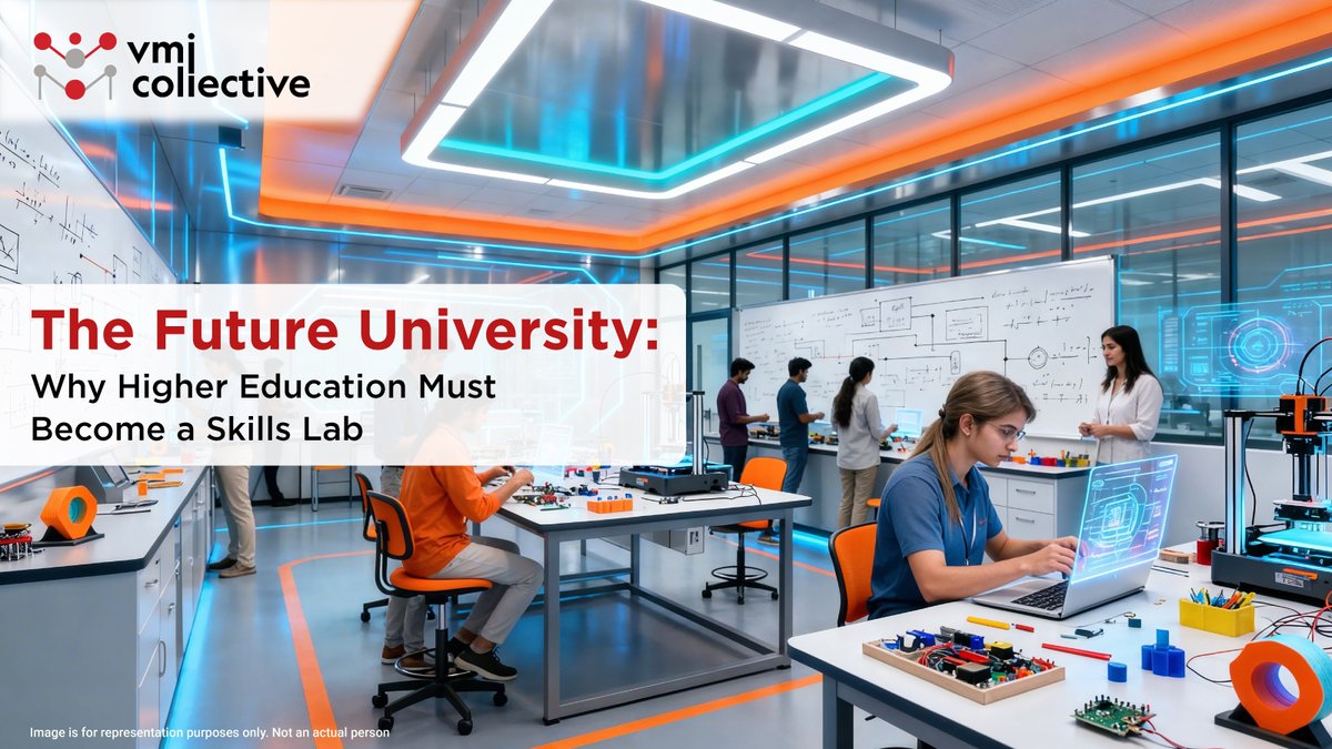 VMICollective's tweet photo. Leading the Shift to Practical, Industry-Ready Education

Universities need skills labs, not just lecture halls. VMI connects students with real-world learning for future-ready careers. https://t.co/gyc75uYyw2 #FutureUniversity #SkillsBasedEducation #HigherEducation https://t.co/SgBJUwAzCc