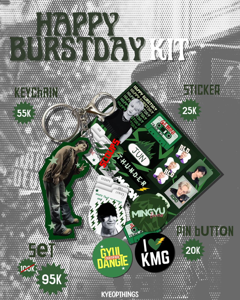 kyeopthings_'s tweet photo. [ help like &amp; reshare 🫶🏼 ]

—HAPPY BURSTDAY KIT—

📼 keychain
📼 sticker
📼 pin button

🗓️ : PO until 1 Juni 2026
🔗 : https://t.co/Q84C9DMtMt

🌐 WW GO pls dm first 💞

happy shopping 🩶__🩶 https://t.co/pV52X9LVeD