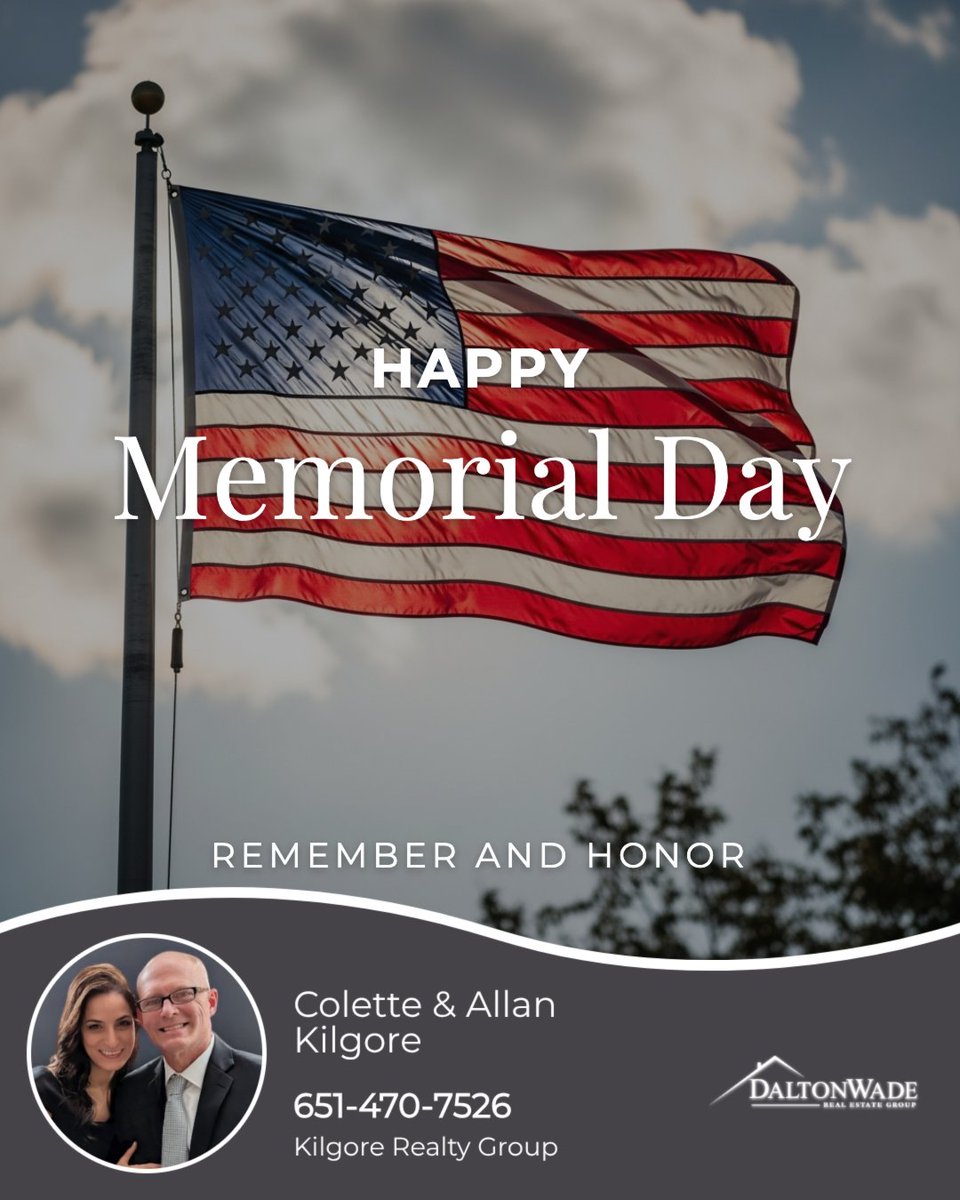 ColetteRealty's tweet photo. Let us honor and remember the heroes that gave us freedom. Happy Memorial Day!

#memorialday #honorandremember #gratefulnation #realestate https://t.co/TqHZrshBGY