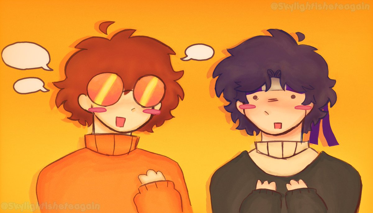 Skylightishere's tweet photo. The yapper and the listener
#scaredycatduo #squiddofanart #wifiesfanart https://t.co/EOy0PNmTlf