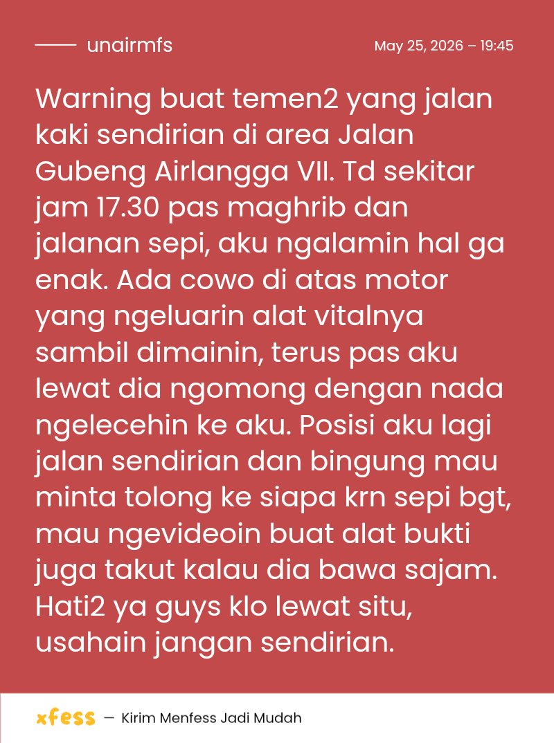 UNAIR MENFESS (SEMUA BISA KIRIM MENFESS!) tweet media