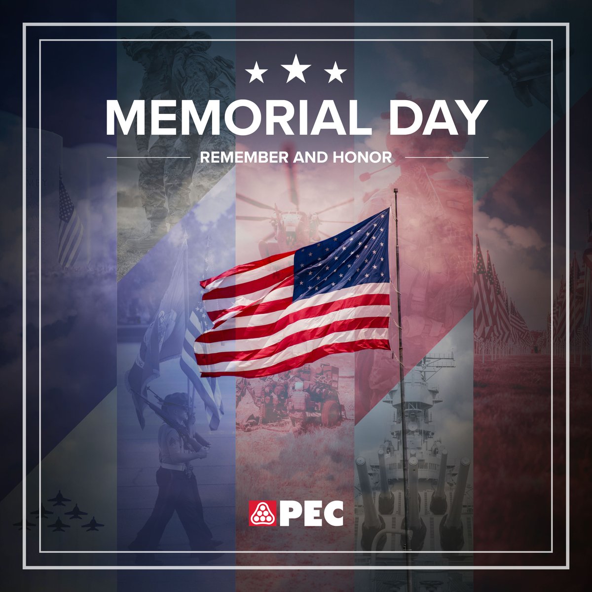 PECEngineers's tweet photo. Today, we honor those who have made the ultimate sacrifice for our freedom. This Memorial Day, we remember their legacy with gratitude. https://t.co/8yr8J0ZpE9