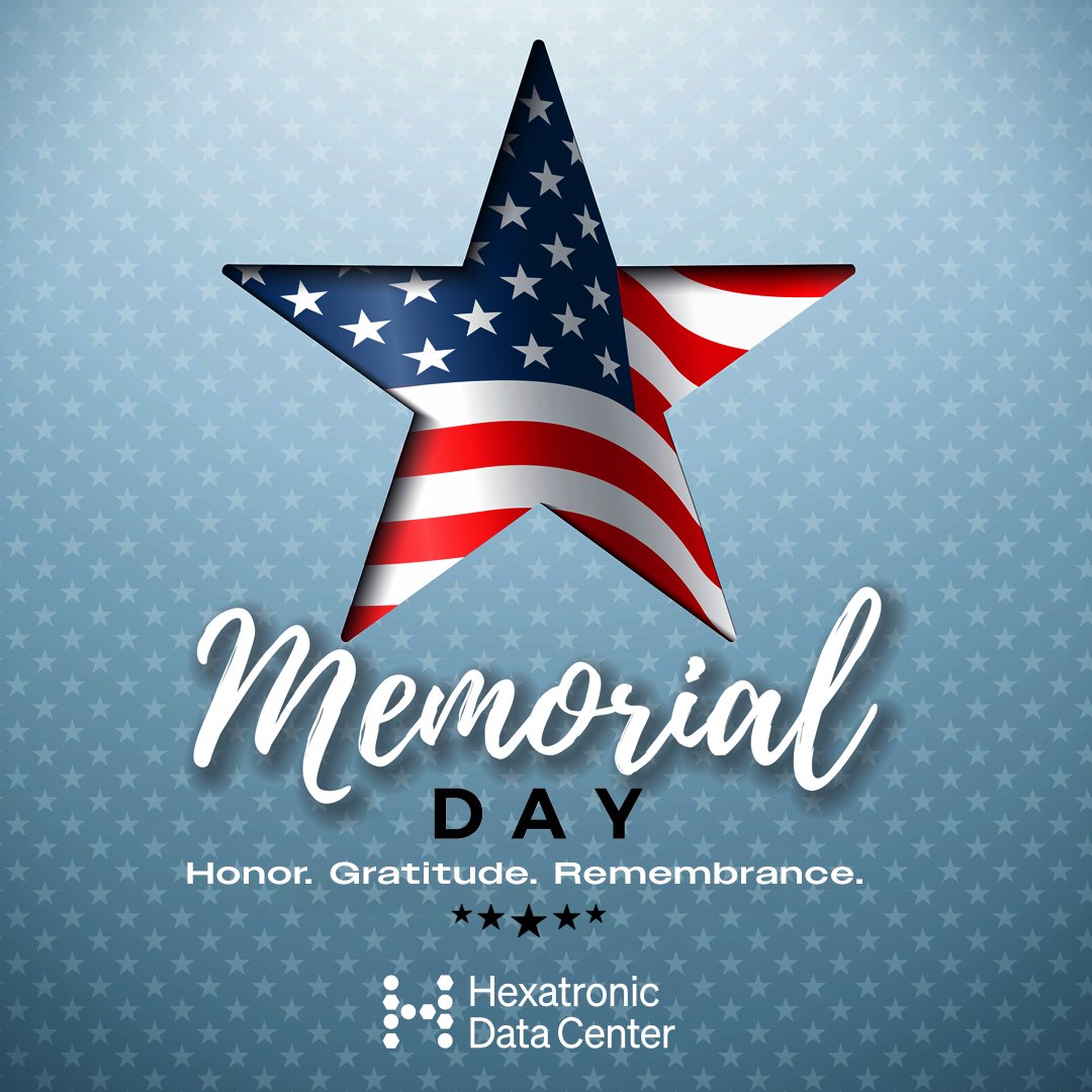 hexatronicdc's tweet photo. This Memorial Day, we honor the brave heroes who made the ultimate sacrifice for our freedom. 🇺🇸 

From all of us at Hexatronic Data Center, we remember and thank our fallen heroes and their families. ❤️🤍💙

#MemorialDay #HexatronicDataCenter https://t.co/lrdqBRDs3i