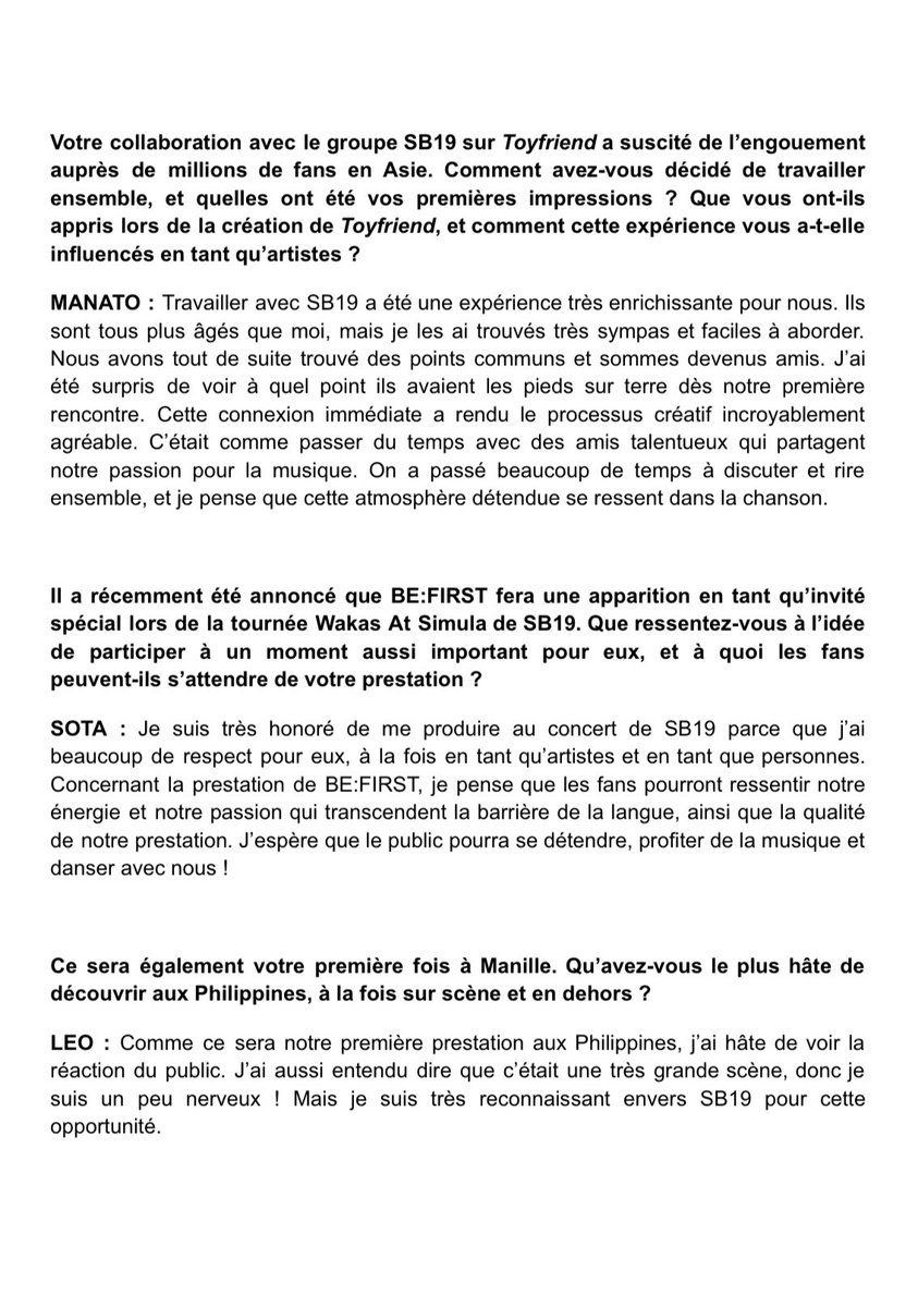 BE:FIRST FRANCE tweet media