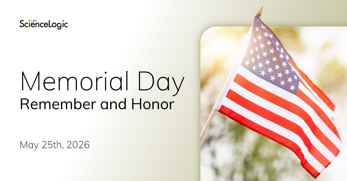 ScienceLogic's tweet photo. This Memorial Day, we honor and remember the brave men and women who made the ultimate sacrifice in service to our country. Today, we pause in gratitude &amp; remembrance for those who gave everything in defense of our freedoms and honor the legacy of their service. #MemorialDay https://t.co/nWaf4z6G8X