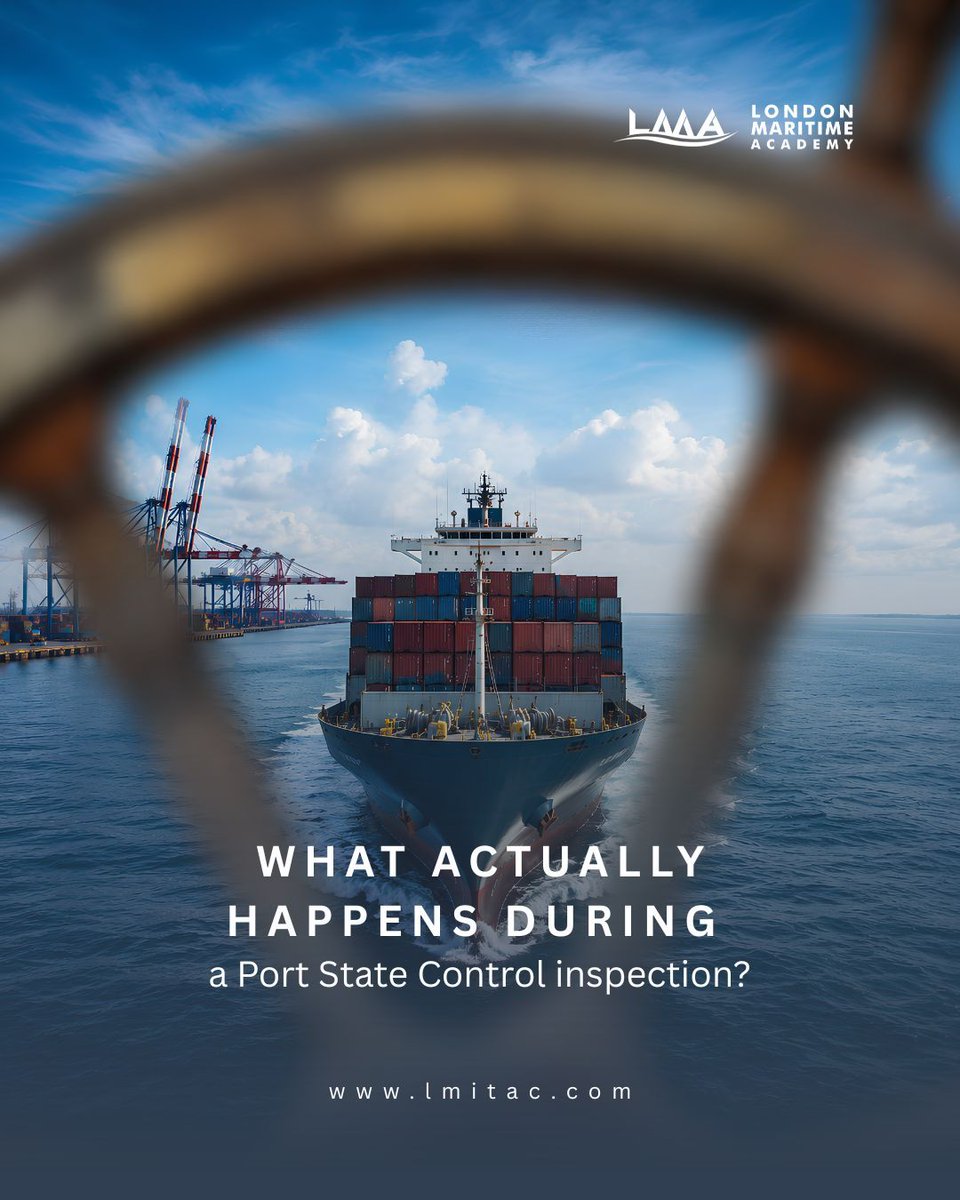 LMAUKTraining's tweet photo. Port State Control inspections aren't random audits. They're structured assessments, and crews that understand the process perform fundamentally differently.
Three things every officer should know before PSC boards. 
Swipe through. Save this for your team. https://t.co/1QrLGbyWvc https://t.co/OO72VR9mtz