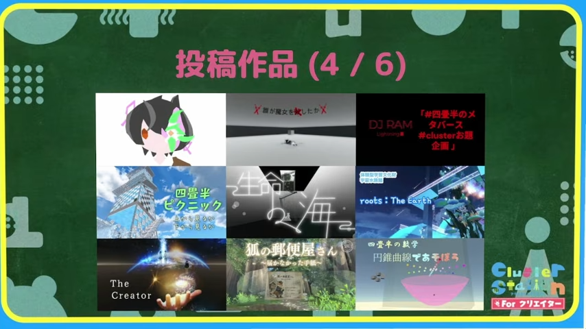 クラスター CLUSTER BOX 2 DU特典 クラスターステーション 投稿作品一覧その2