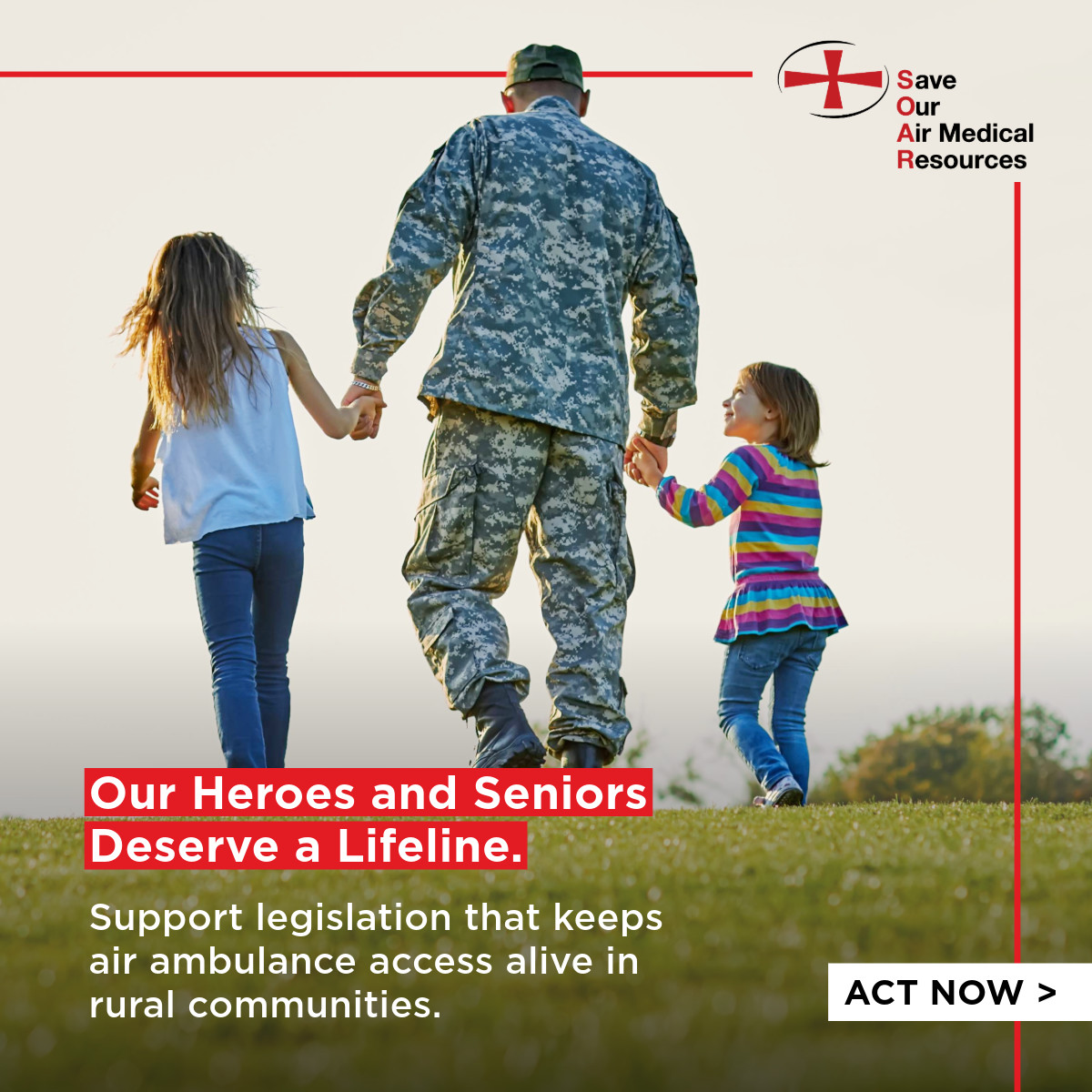 soarcampaign's tweet photo. During #MilitaryAppreciationMonth, we honor our Veterans—and the importance of ensuring access to emergency care when it matters most. https://t.co/Igp1aaiYwd