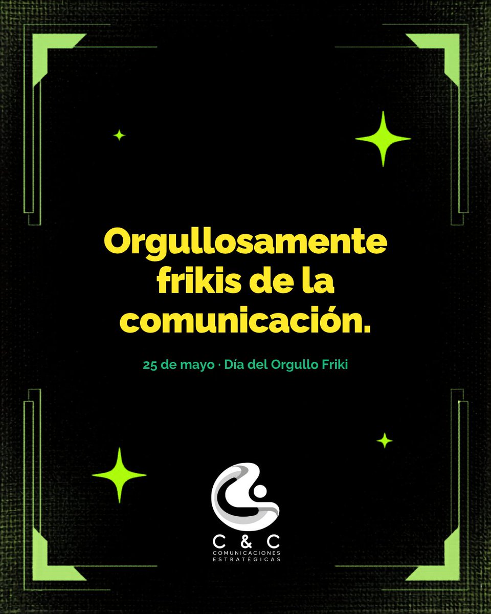 comunicest's tweet photo. Hoy celebramos a los que aman cada detalle: los que analizan tipografías y se emocionan con briefs bien escritos. ¿También eres friki de la comunicación? Comparte tu señal friki. 🕵️‍♂️ #DíaDelOrgulloFriki 🚀 https://t.co/psHlSOxhqc