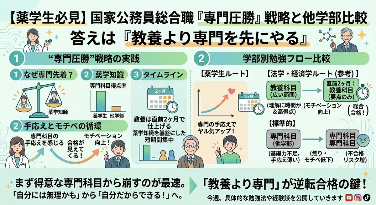 なぎ│薬学生の国家試験両立合格サポート tweet media