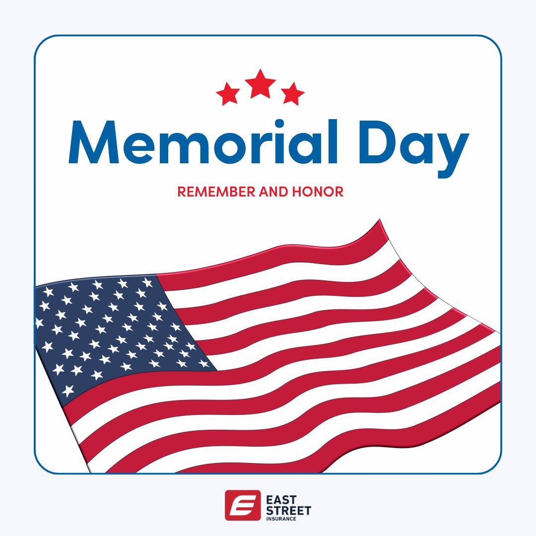 EastStreetIns's tweet photo. We remember. We honor. We are grateful. 
Memorial Day is a time to reflect on the freedom made possible by those who gave their lives. https://t.co/JqaQcdoXGL