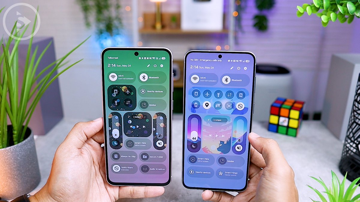 santertainment's tweet photo. Samsung Galaxy A56 dan Galaxy A57 kini sama-sama mendapatkan update One UI 8.5 terbaru. 🤩

Apakah Galaxy A57 terasa jauh lebih unggul, atau justru perbedaannya tipis dengan Galaxy A56? 🤔

Cek pembahasan lengkapnya di video berikut. 📲
https://t.co/iowrZVMDTr https://t.co/frhPL1NFbS