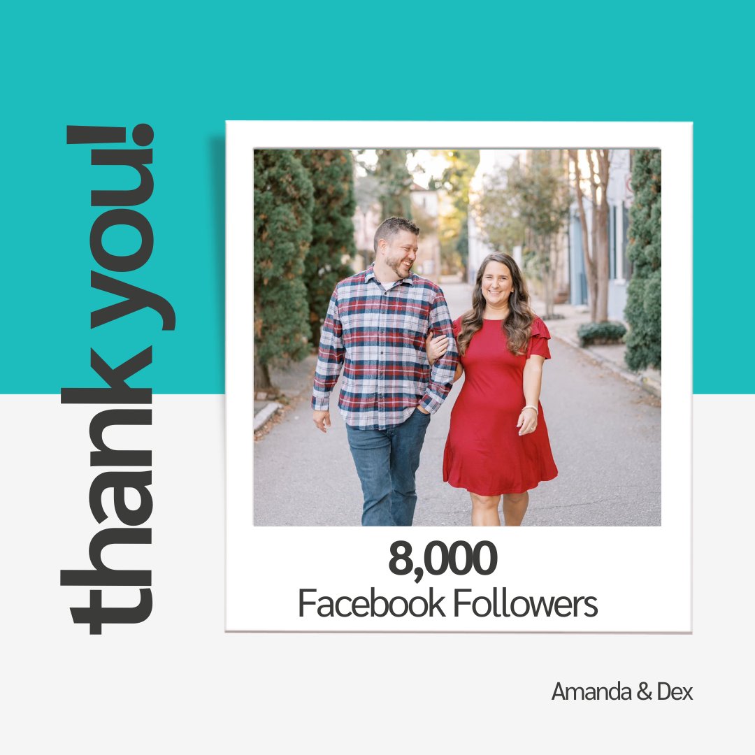 AmandaAndDex's tweet photo. We just hit 8,000 followers on Facebook! 🥳

Thank you to everyone who has supported us on Facebook as well as other platforms. We really appreciate it! https://t.co/eDMJAkkXdO https://t.co/enGshRw45v