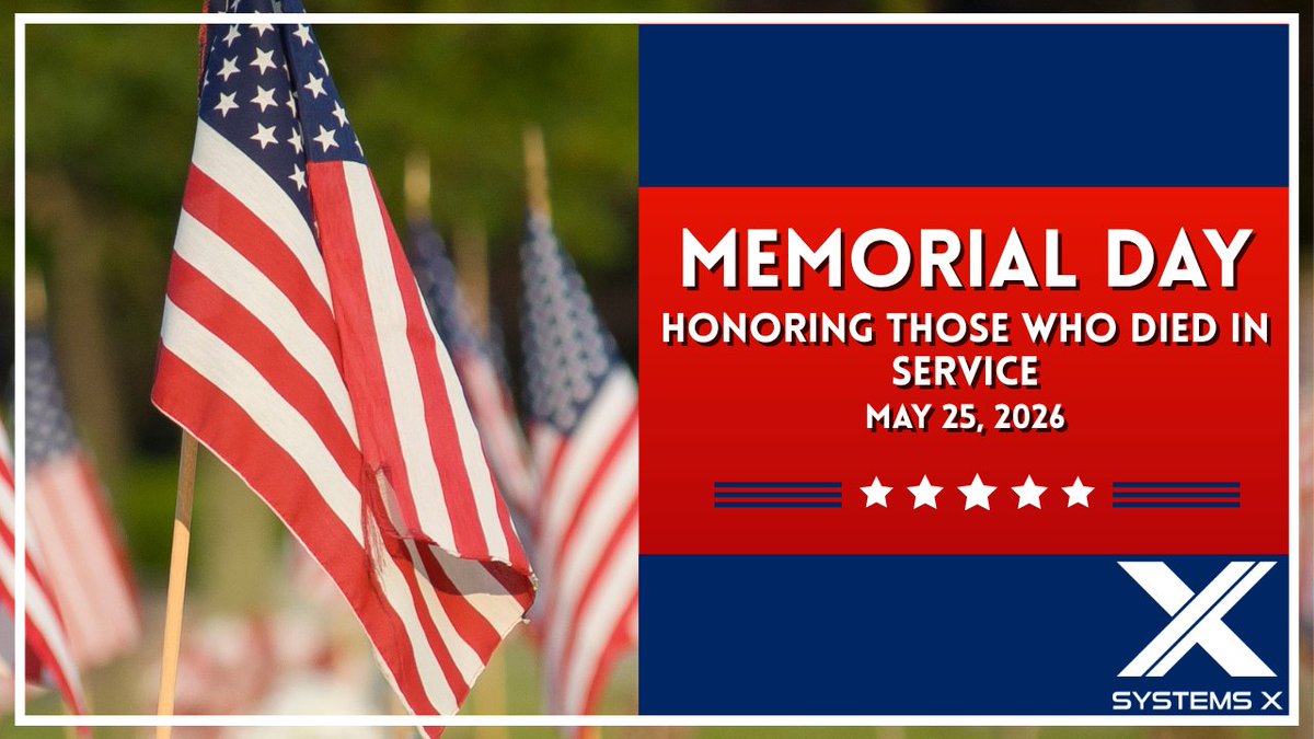 _SystemsX's tweet photo. Let's take a moment this Memorial Day to honor those who served. 🇺🇸

Today we remember those who have displayed immense bravery fighting for our country and our freedom.

Thank you to all the courageous soldiers we will never forget.

#MemorialDay #RememberAndHonor #NeverForget https://t.co/FUFWsx9pg7