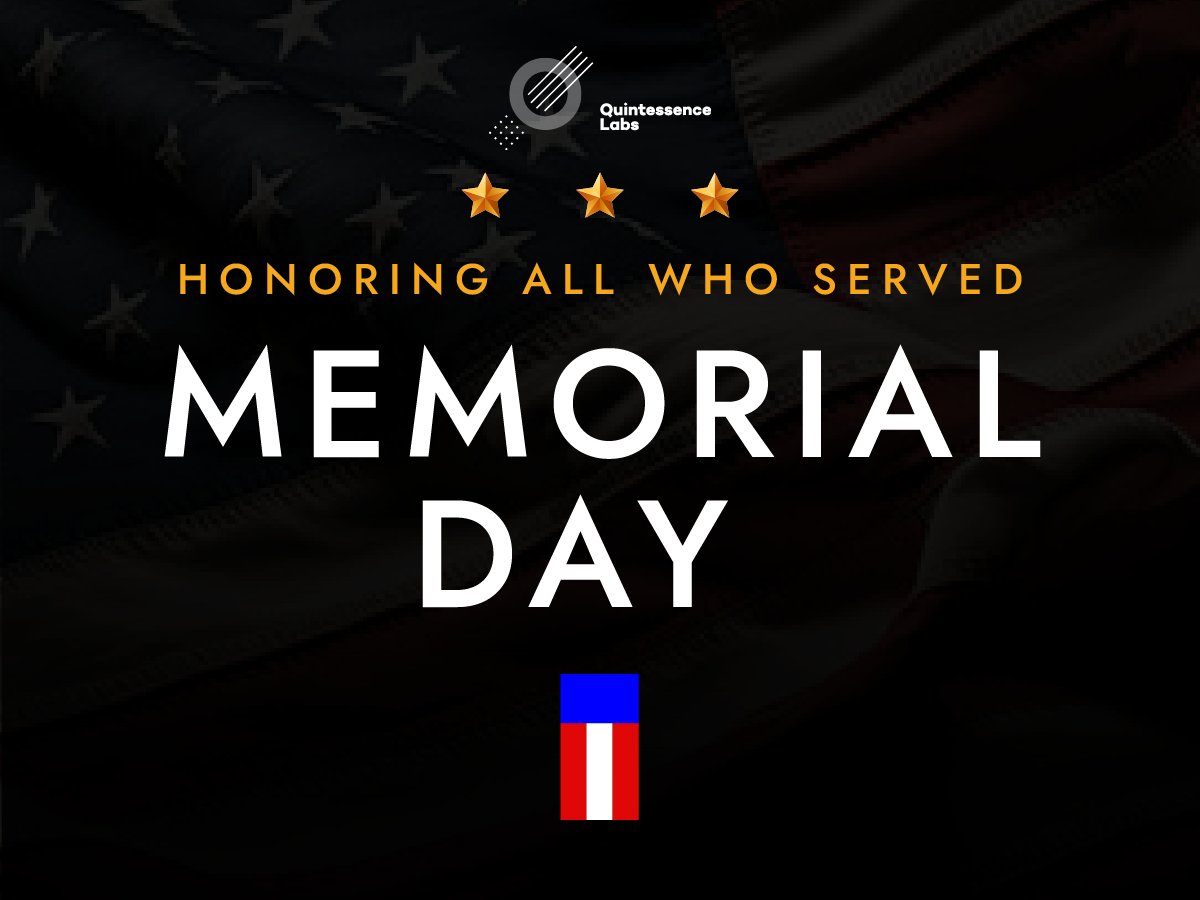 QuintessenceLab's tweet photo. On this Memorial Day, we pause to honor and remember the brave men and women who made the ultimate sacrifice in service—a reminder of the critical importance of resilience, readiness, and the ongoing commitment to protecting what matters most.
#MemorialDay2026 #NationalSecurity https://t.co/IFOE5j0mU4
