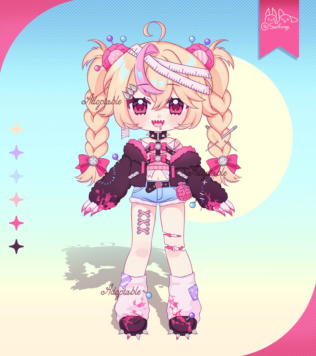 Sunfangs_'s tweet photo. 【ADOPTABLE】Naughty Bear 🐻🩷

✦ Price for each: 90€ 
commercial rights included and character design

payment via Vgen | below ⬇️
Link in the comments!

#adoptable #adopt #adoptableopen https://t.co/hWIWWI49kR