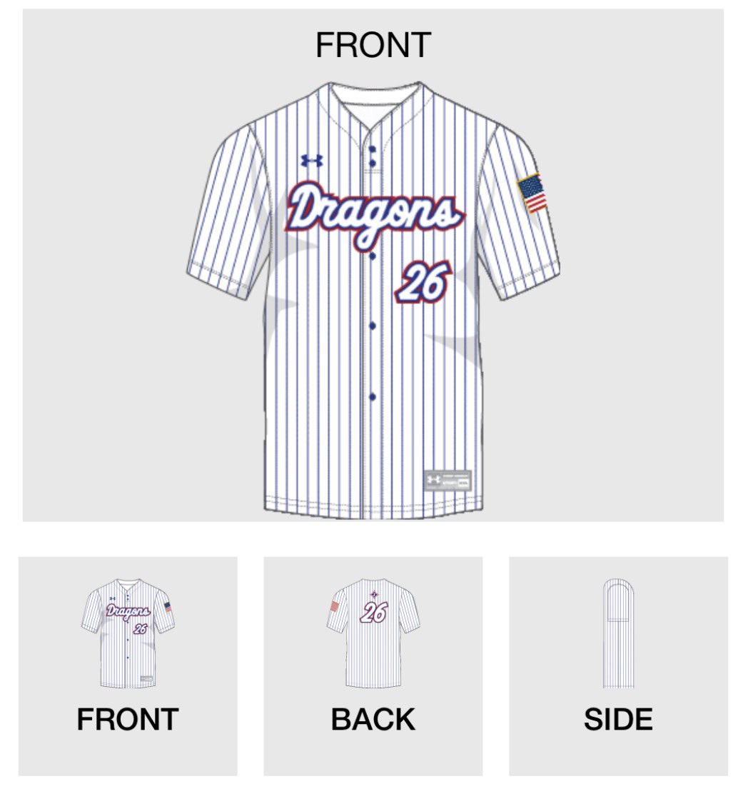 JTOWNdragonsSB's tweet photo. New @UnderArmour uniforms are on the way! WHITE-OUTS will be happening soon at “The Dragons Den”. Let’s go! 
🔴⚪️🔵🥎￼
#ForTheJ https://t.co/ADFzCwAw8E