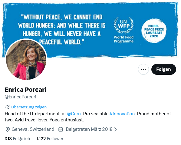 MarkusBoeni's tweet photo. Frau @EnricaPorcari Sie haben immer noch diese Seite, arbeiten jedoch beim @CERN @CERNpress ..... und haben an einer Konferenz betr. #Quantencomputer teilgenommen, zusammen mit Hrn. @ignaziocassis .
Können Sie uns bitte mitteilen, welche einsatzfähige Software es für diese Computer gibt?
Frage für @srfnews usw.