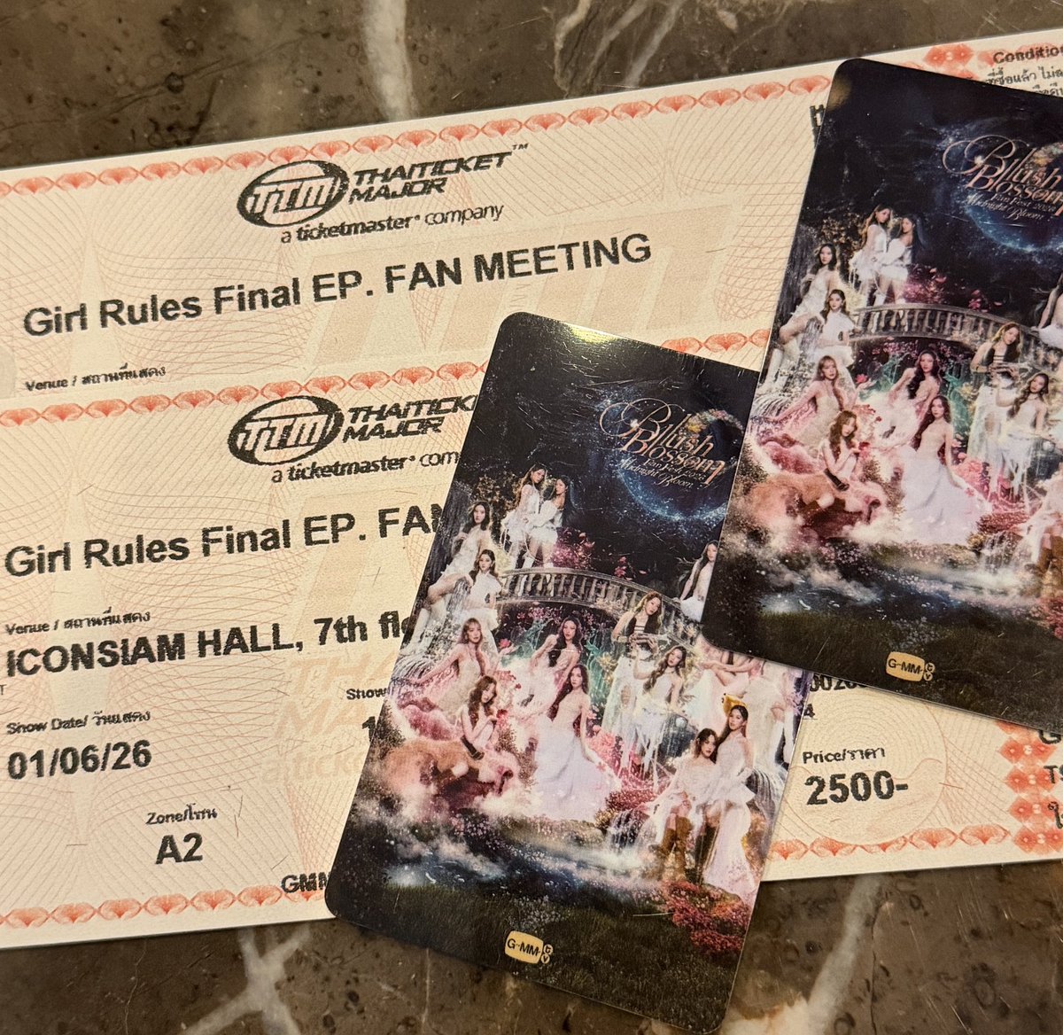 memycatt's tweet photo. ฝากไปสองงานรวด ได้บัตรเรียบร้อยค่า ฝากกดบัตรกับ #ดูโอ้กดบัตร วางใจได้เสมอเลยค่ะ 😌 https://t.co/VAWfDLVLPA