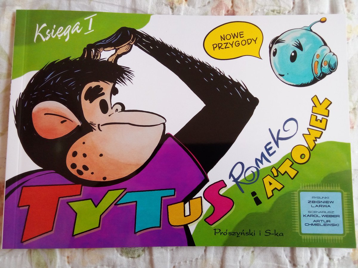 lideksynubeka's tweet photo. Dotarł właśnie nowy #Tytus,Romek i A'tomek. Jutro premiera. Zupełnie nowa księga ze scenariuszem Artura Chmielewskiego ( syn Papcia Chmiela),nowy rysownik. Recenzja za kilkanaście minut.1/ https://t.co/sGVvWRwfho