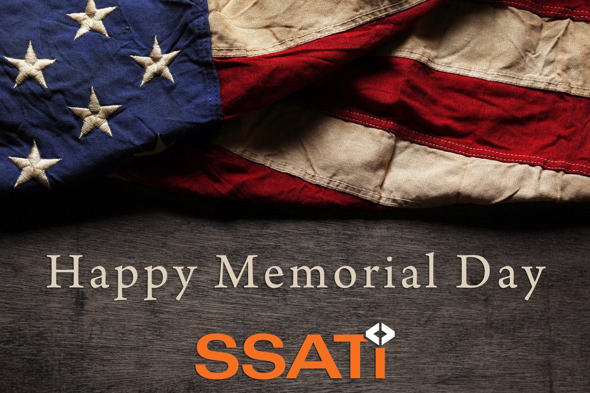 ssati2003's tweet photo. Today we're proud to remember those who have served and their families. Happy Memorial Day from SSATI. https://t.co/WsWc68CdZ1