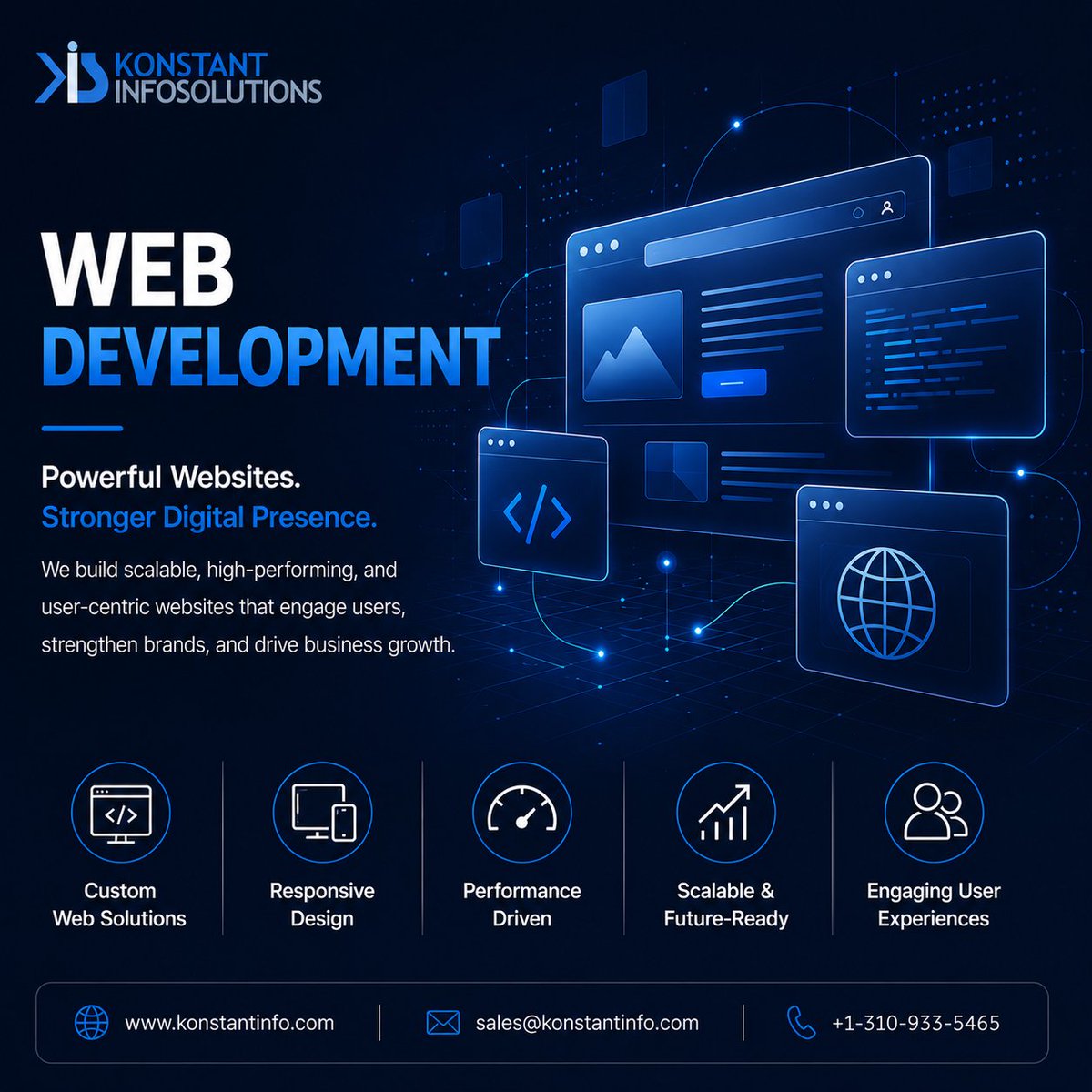 konstantinfo's tweet photo. Modern web development is focused on building scalable, responsive, and performance-driven digital platforms that enhance user engagement and business growth.
Learn more: https://t.co/ouN0hFKv7F

#WebDevelopment #WebsiteDevelopment #DigitalTransformation #BusinessInnovation https://t.co/aLMWwDMHEn