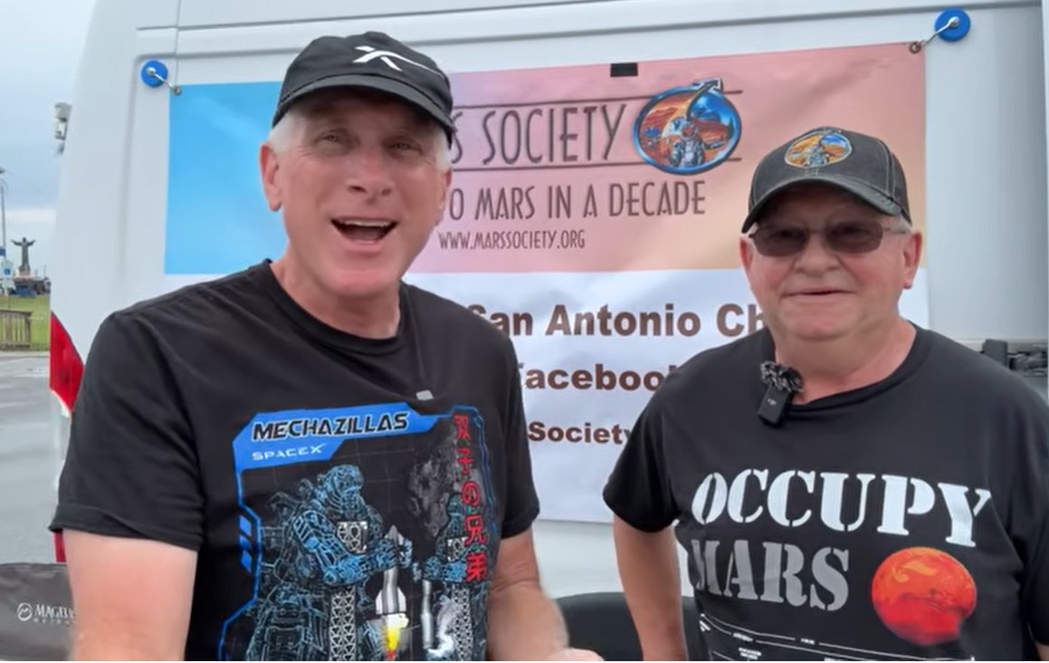 TheMarsSociety's tweet photo. Interview with Mars Society Chapters Director Ron Storie at the recent SpaceX's #Starship 12 launch in Boca Chica, Texas! Watch it at: https://t.co/0oE1yadljJ via @YouTube. #spaceflight #technology #ontomars https://t.co/TXhuJzruYQ