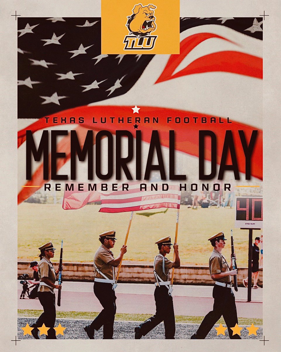 TLU_Football's tweet photo. Today we remember those who gave everything for our freedom. 🇺🇸 https://t.co/4bs06mLhlO