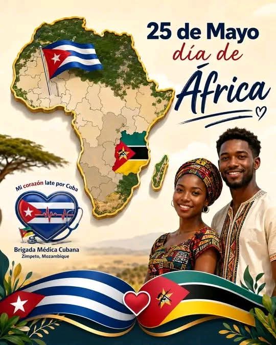 CubaDme's tweet photo. 25 de Mayo
Hoy celebramos la grandeza, la historia y la fortaleza del continente africano; tierra de culturas milenarias, de pueblos valientes y de una riqueza humana incomparable.
¡Feliz Día de África!
@CubaMined @Educa_Gtmo @romero_tam56484 https://t.co/Aj70vLYKlI