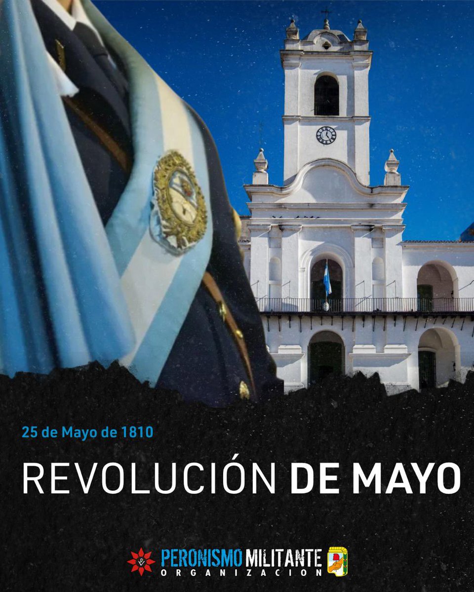 Peronismo_PM's tweet photo. Dos 25 de mayo, dos momentos claves en nuestra historia. 

En 1810, comenzó a gestarse la llama de la Revolución y el nacimiento de la Patria.

En 2003, asumió Nestor Kirchner devolviendo la esperanza de una Argentina de pie, justa y soberana. https://t.co/HFNamsm8F7