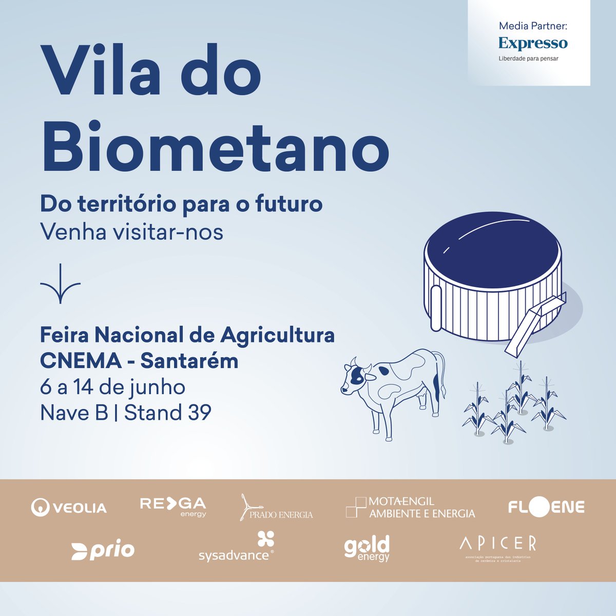 SysadvanceSa's tweet photo. SYSADVANCE | Feira Nacional da Agricultura 2026

A SYSADVANCE estará presente na Feira Nacional da Agricultura de 6 a 14 de junho, no CNEMA, em Santarém.

Visite-nos na Vila do Biometano!

Mais info: https://t.co/Wx9fSf7vEp https://t.co/WDFHwOG146