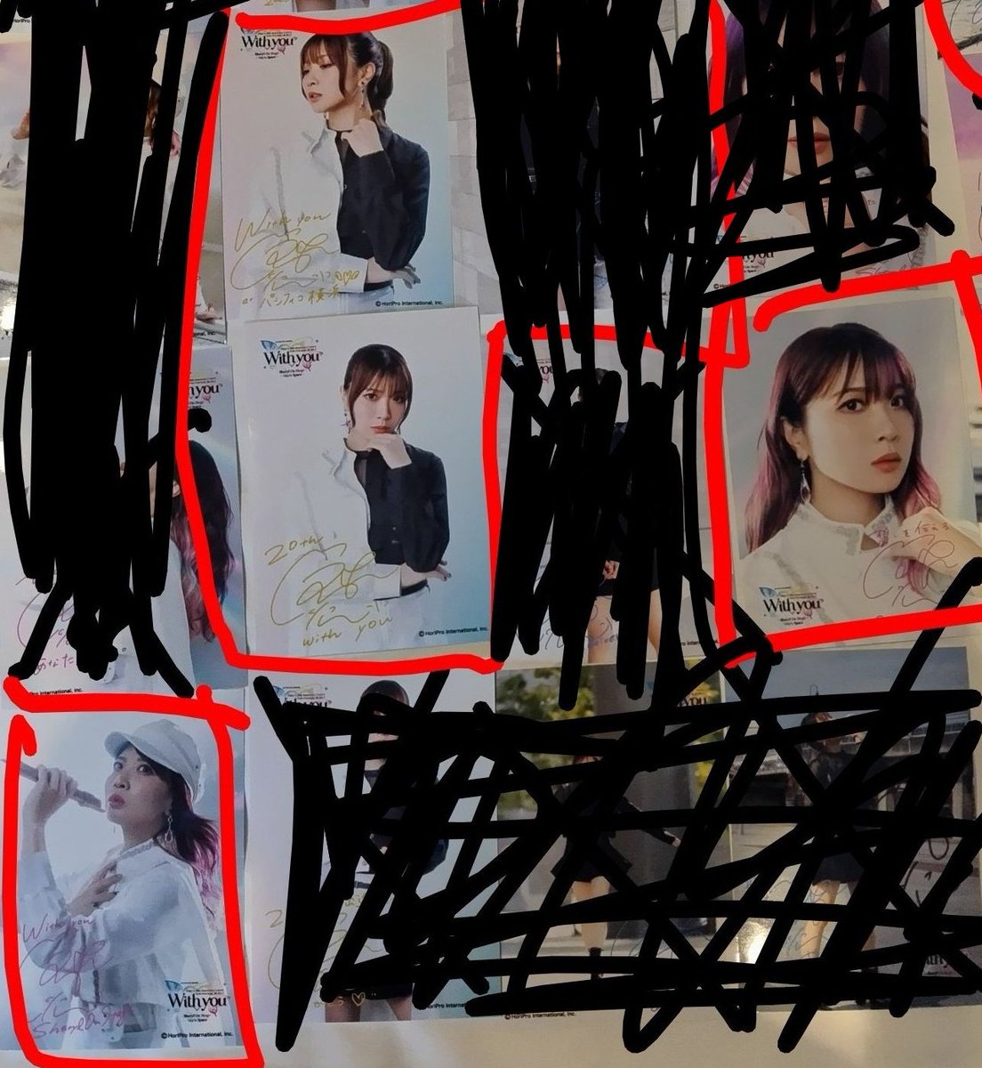 usa_ssan's tweet photo. 【交換】May'n　ブロマイド
【求】画像1、2枚目
【譲】画像3、4枚目

郵送or都内手渡し
急ぎではないので、部長現場（沖縄、ギャラライ舞台挨拶、ギャバンリリイベ等）での手渡しも可能です。
検索からでもお気軽にお声掛けください！ https://t.co/fO64bUBz01