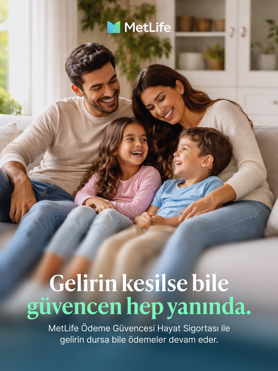 MetLifeTR's tweet photo. Gelirin dursa da faturalar durmaz.

MetLife Ödeme Güvencesi Hayat Sigortası tam bu an için var. Gelirin kesilse bile finansal yüklerini biz üstleniriz.

#MetLifeTürkiye #ÖdemeGüvencesi #HayatSigortası https://t.co/H2bR505eVD