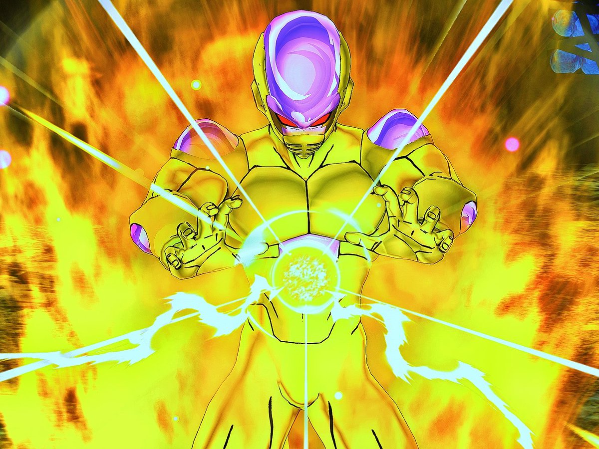 Ultimate__Stone's tweet photo. Decided today to fix-up my Frost Demon OC, biggest change being his name from Brain Freeze to Brisk ❄ His forms being Golden and Golden Evolution https://t.co/FxW6NpSTE3