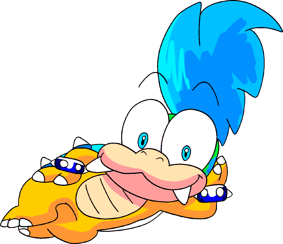 Toaferts64's tweet photo. Larry in color splash for some reason

#Mario #Koopalings https://t.co/W0zvy1wSV3