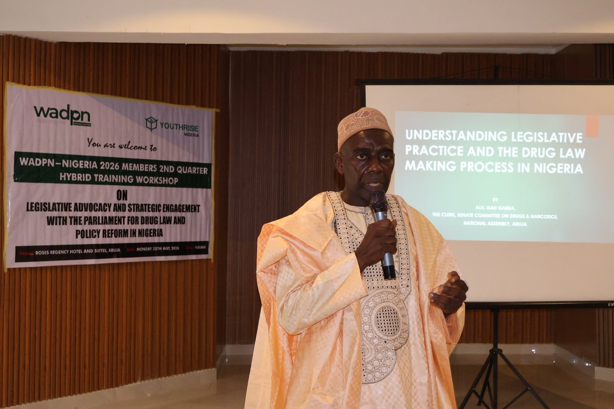 YouthRISE_NG's tweet photo. YouthRISE Nigeria, in collaboration with @wadpn Nigeria Chapter, hosted the 2026 2nd Quarter Hybrid Training Workshop on Legislative Advocacy and Strategic Engagement Parliament.
🧵.... https://t.co/7l06Mysp17