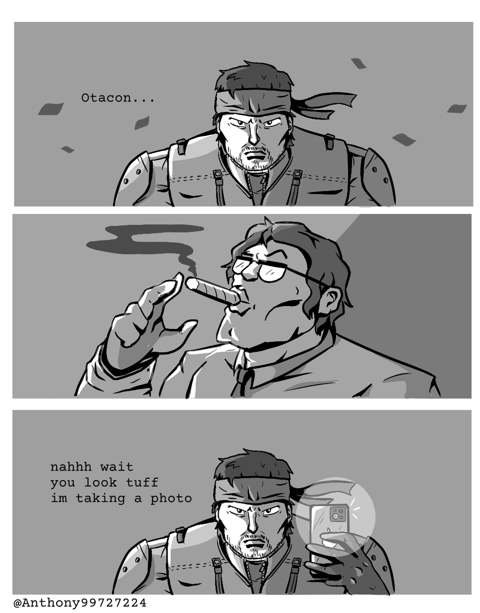 Anthony99727224's tweet photo. Well, it's called Metal Gear Solid for a reason XD https://t.co/F5hVETflsc
