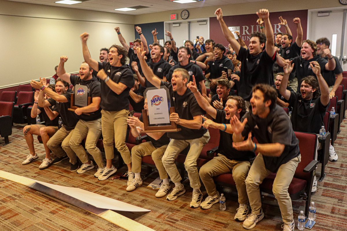 RiderUBaseball's tweet photo. Next stop: Gainesville Regional 🎟️

#GoBroncs | #MAACBaseball | #NCAABaseball https://t.co/9pxLJBWbaj
