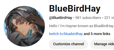 BlueBirdHay's tweet photo. SO CLOSE TO 1K 🥹

if you wanna support a silly bird man please go check out my channel/content and sub ! 🐣💙 https://t.co/egSWjJxBnO