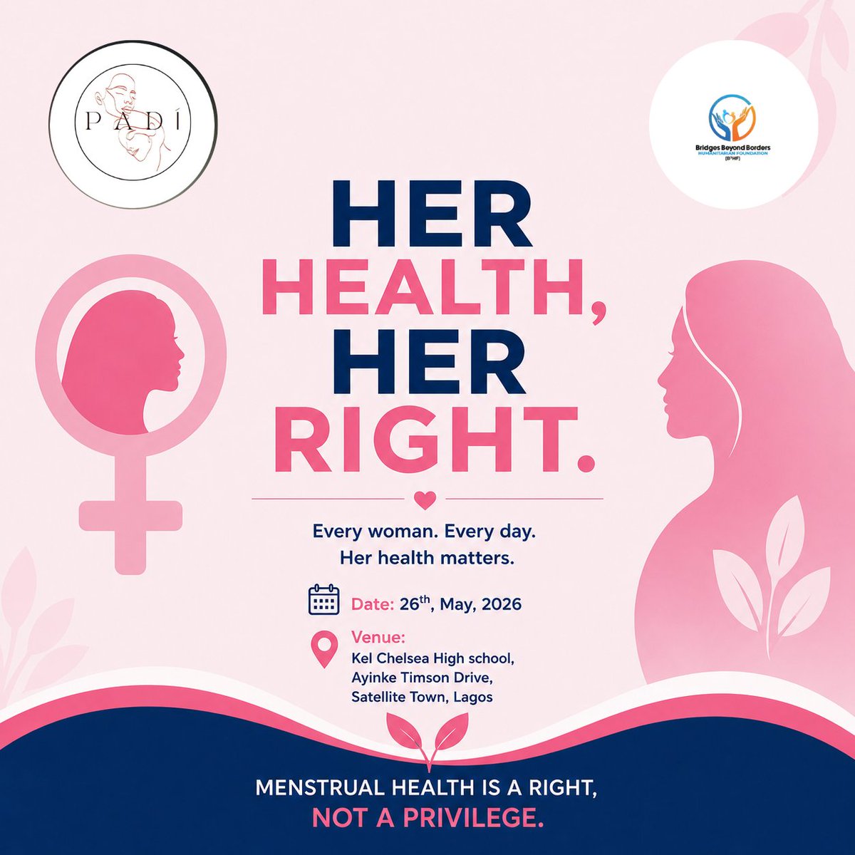 b3Hf01's tweet photo. Menstrual health is a right, not a privilege. ❤️
In collaboration with Period Padi @padiforyou, we are proud to host an outreach dedicated to empowering girls through menstrual health education, awareness, and advocacy.
#HerHealthHerRight #MenstrualHealthIsARight #GirlsEducation https://t.co/Dwby5Ppnlw