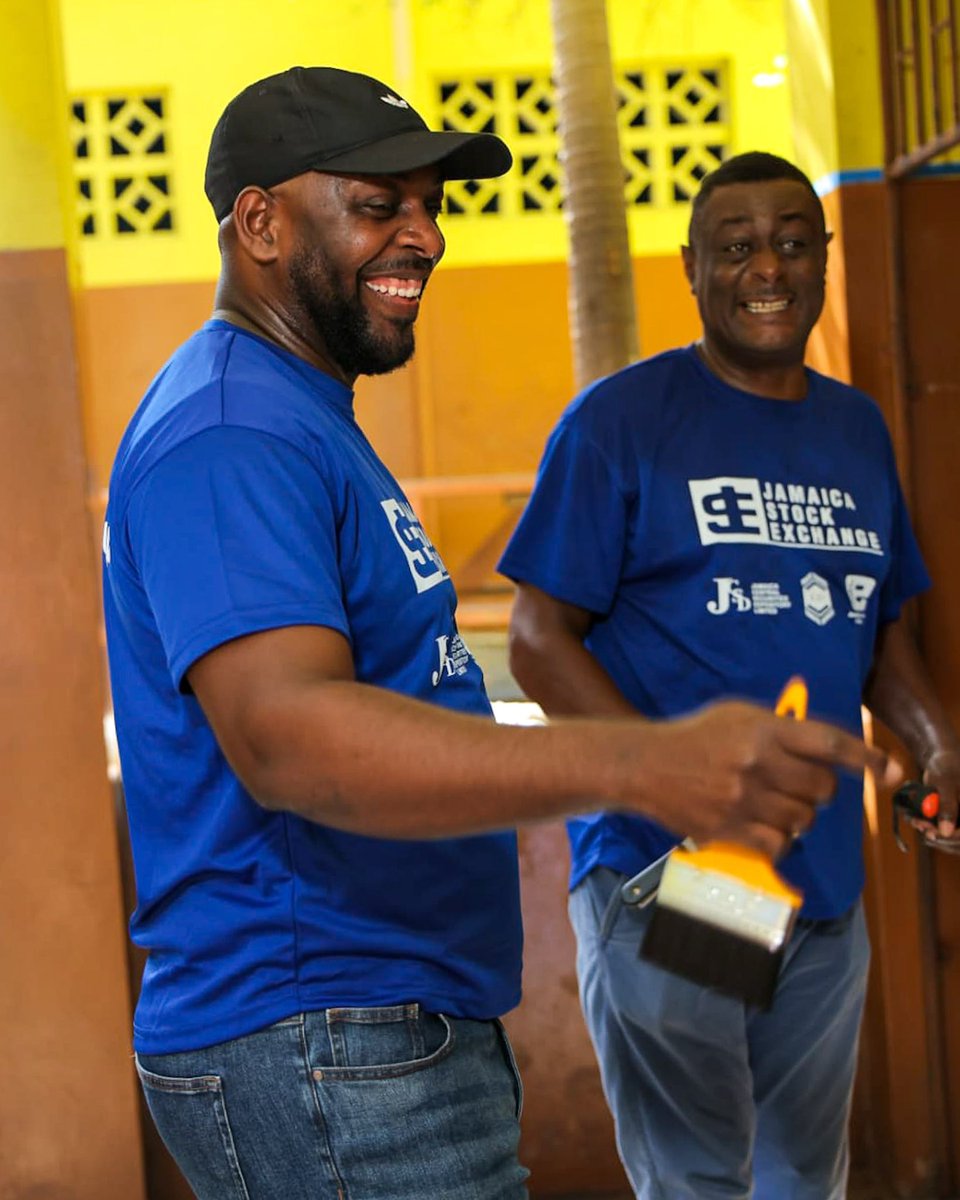 jastockex's tweet photo. One people. One purpose. One school made brighter.

Today, Team JSE rolled up our sleeves at Holy Family Primary &amp; Infant School, painting, fixing, and refreshing the spaces where Jamaica’s next generation will learn and grow.

Where are you spending your Labour Day? https://t.co/AIBMv5T0hy