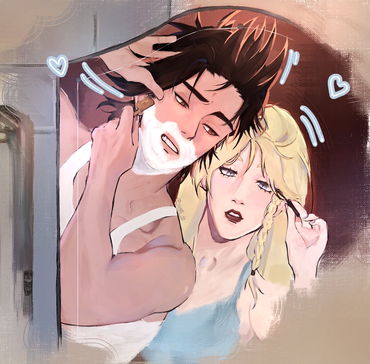 ya3_1i's tweet photo. First morning as a couple hehe…

On tik : https://t.co/DMbjbBXuv3

#blackclover
#fanartㅤㅤㅤㅤ 
#yamichar https://t.co/GCgDSHYZXr