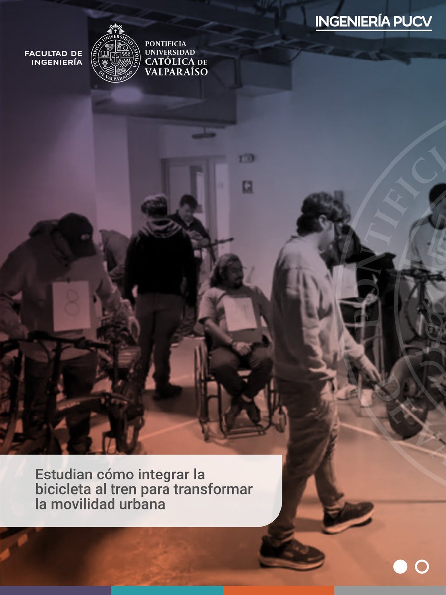 INGENIERIAPUCV's tweet photo. 📣NOTICIAS | Estudian cómo integrar la bicicleta al tren para transformar la movilidad urbana 🚲🚈

🔗 Revisa la nota en nuestra web 🌐 https://t.co/0pZNHE0Y1I

#IngenieriaPUCV #PUCV #SerPucv #AcademicosPUCV #ICTPUCV #EFEMetro #MetroLimachePuerto #MovilizaciónSustentable https://t.co/dXKXQ9DkkS