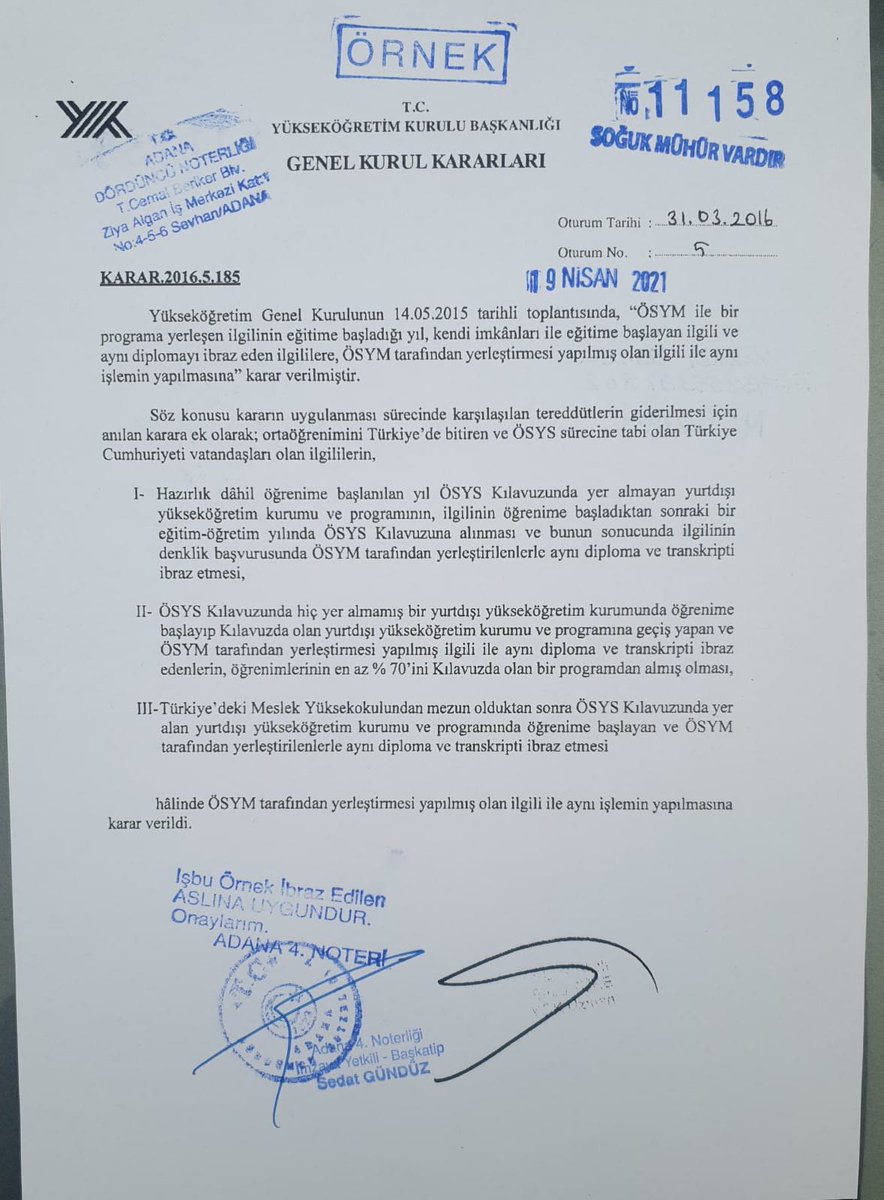 ernesto3469's tweet photo. EğitimdeAdalet DenklikleBaşlar Yurtdışında ve Kıbrıs'ta okuyanlar. Övey evlat mı?
Yurtdışı mezunları için bu kanun teklifi öğrenci affı yasa tasarısına eklenmesi gerekir. Madem ki, yurt içindeki üniversitelerde eğitimi yarım kalanlara sürekli af çıkartılıyor. Anayasal eşitlik ilkesi gereğince yurtdışı mezunları da bu yasal düzenlemeden faydalanması gerekir. #DenklikSorunu #DenklikEndüstrisi @haditurus @Saka_larr @Orsatramola 
@YuksekogretimK @Ykskgrtm @Sultanucuar_ist @ademtaflan55 @alumniturkiye @Albayim1001 @ankarakulisi06 @ayseucar5 @AysenurTayakAni @cenginyurt52 @haldungoktas @ArifBilgin_14 @HuseynKaraman @Ykskgrtm @YuksekogretimK @erolozvar @batikanaksoy