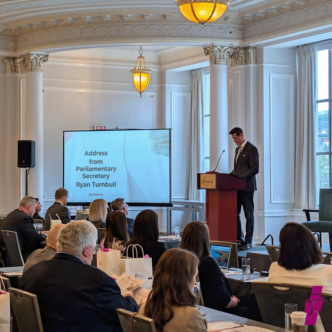 IBACanada's tweet photo. It’s Hill Day 2026! IBAC CEO, Peter Braid, and Parliamentary Secretary, Ryan Turnbull, started off the week with welcome notes, kicking off the two days of meetings with MPs. Speaking on a variety of insurance matters that matter to Canadians #IBAC #HillDay #BrokerBenefit https://t.co/5OuKvRtoWv